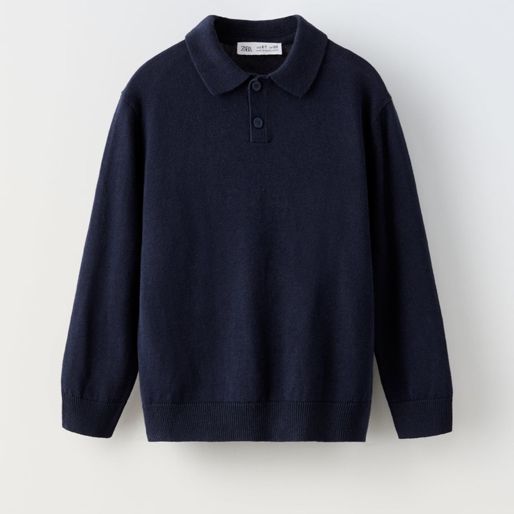 LINEN BLEND POLO SHIRT